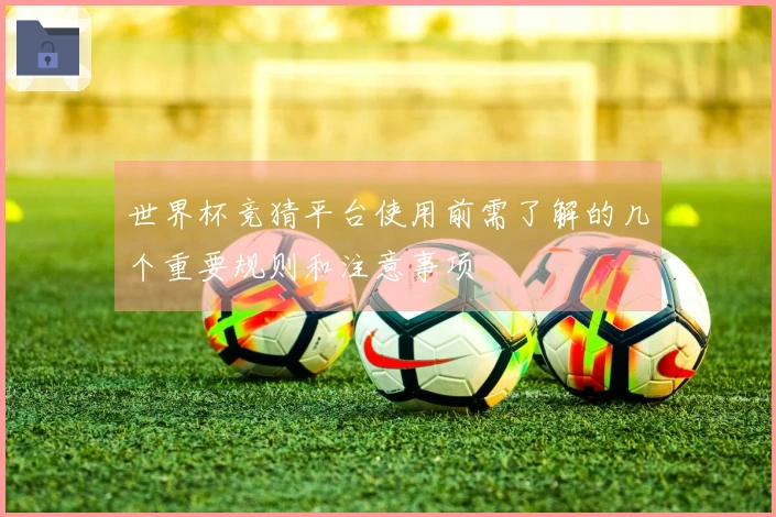 世界杯竞猜平台使用前需了解的几个重要规则和注意事项