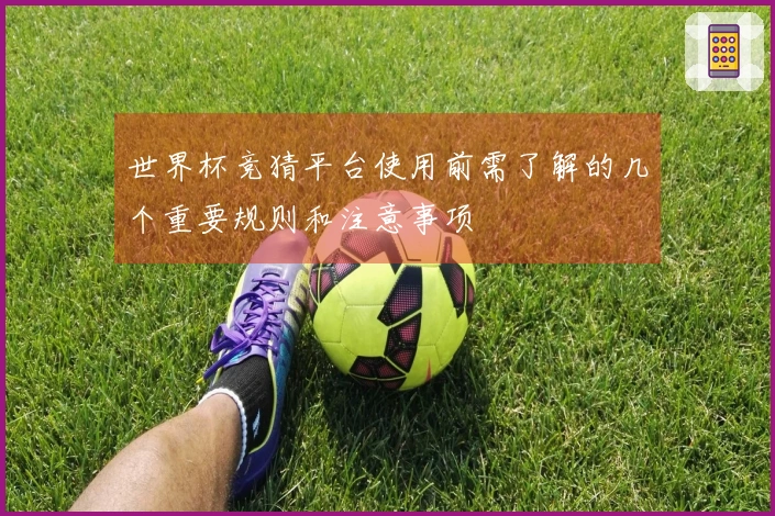 世界杯竞猜平台使用前需了解的几个重要规则和注意事项